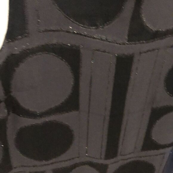 Banana Republic black retro patterned shift dress sz 2 - Picture 3 of 3